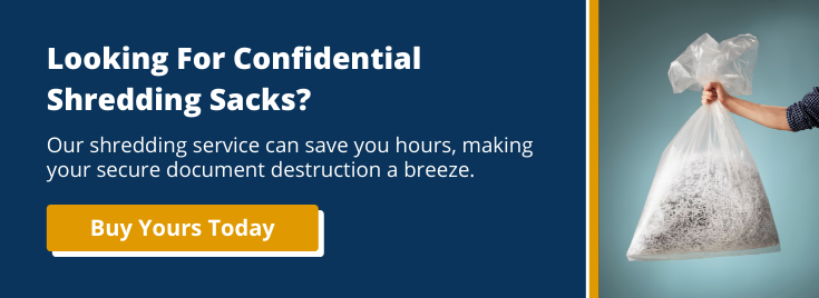 confidential shredding sacks from Hungry Shredder